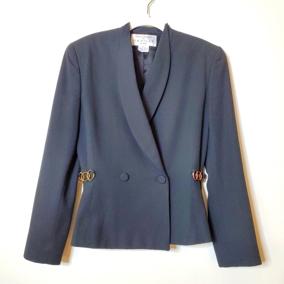 Rena Rowan for Saville Black Blazer - Picture 1 of 9